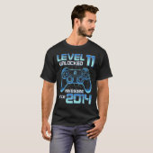 Level 11 Unlocked Video Game Party 11th Birthday G T-shirt (Voorkant volledig)