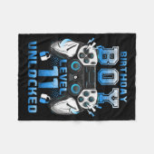 Level 11 Unlocked Video Gamer 11th Birthday Boys  Fleece Deken (Voorkant (Horizontaal))