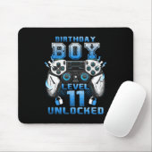 Level 11 Unlocked Video Gamer 11th Birthday Boys  Muismat (Met muis)