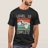 Level 12 Complete videogamer - 12e bruiloft animat T-shirt (Voorkant)