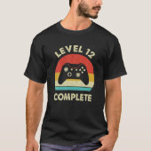 Level 12 Complete videogamer - 12e bruiloft animat T-shirt (Voorkant)