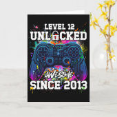 Level 12 Ontgrendeld Geweldig Sinds 2013 12e Verja Kaart (Gele Bloem)