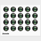 Level 12 Ontgrendeld Geweldig Sinds 2013 12e Verja Ronde Sticker (Vel)
