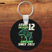 Level 12 Ontgrendeld Geweldig Sinds 2013 12e Verja Sleutelhanger (Voorkant)