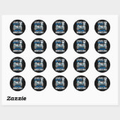 Level 12 Ontgrendeld Geweldig Sinds 2014 Verjaarda Ronde Sticker (Vel)