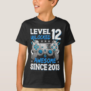 Level 12 Ontgrendeld Geweldig Sinds 2014 Verjaarda T-shirt