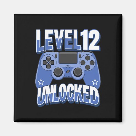 Level 12 Ontgrendeld Grappige Videospeler 12e Verj Magneet (Voorkant)