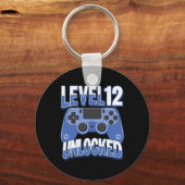 Level 12 Ontgrendeld Grappige Videospeler 12e Verj Sleutelhanger (Voorkant)