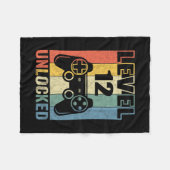 Level 12 Ontgrendeld T-shirt Grappige Videogamer 1 Fleece Deken (Voorkant (Horizontaal))