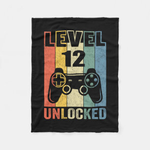 Level 12 Ontgrendeld T-shirt Grappige Videogamer 1 Fleece Deken