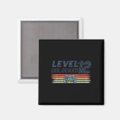 Level 12 Ontgrendeld Videospel 12e Verjaardag Game Magneet (Voorkant / Achterkant)