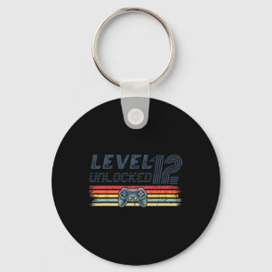 Level 12 Ontgrendeld Videospel 12e Verjaardag Game Sleutelhanger