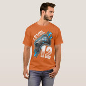 Level 12 Videospelcontroller 12e verjaardag Gamer T-shirt (Voorkant volledig)