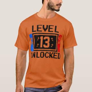 Level 13 Birthday jongens 13 jaar oude videogames T-shirt