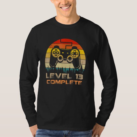 Level 13 Complete  Celebrate 13th Wedding Annivers T-shirt (Voorkant)