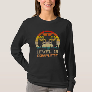 Level 13 Complete  Celebrate 13th Wedding Annivers T-shirt