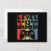 Level 13 Ontgrendeld Briefkaart (Voorkant / Achterkant)