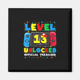 Level 13 Ontgrendeld Gamer 13e Verjaardagscadeau V Magneet