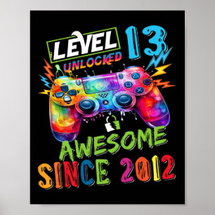 Level 13 Ontgrendeld Geweldig 2012 Videogames Verj Poster