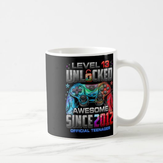 Level 13 Ontgrendeld Geweldig Sinds 2012 13e Verja Koffiemok (Rechts)