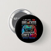 Level 13 Ontgrendeld Geweldig Sinds 2012 13e Verja Ronde Button 5,7 Cm (Voorkant /achterkant)