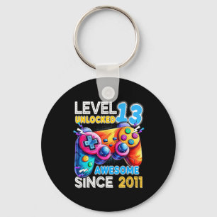 Level 13 ontgrendeld videospel 13e verjaardag sleutelhanger