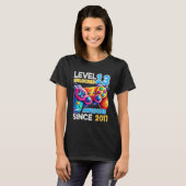 Level 13 ontgrendeld videospel 13e verjaardag t-shirt (Voorkant volledig)
