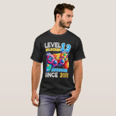 Level 13 ontgrendeld videospel 13e verjaardag t-shirt (Voorkant volledig)