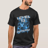 Level 13 ontgrendelde gamer t-shirt (Voorkant)