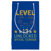 Level 13 unlocked 13th birthday gamers video game klein cadeauzakje (Voorkant)