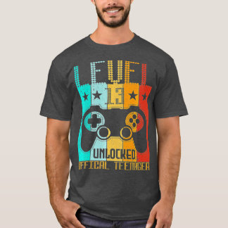 Level 13 Unlocked 13th Video Birthday Gift T-shirt