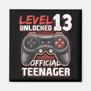 Level 13 Unlocked Official Teenager Video Game 13t Magneet