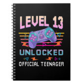 Level 13 Unlocked Official Teenager Video Game 13t Notitieboek (Voorkant)