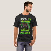 Level 13 Unlocked Video Game 13th Birthday Gamer B T-shirt (Voorkant volledig)
