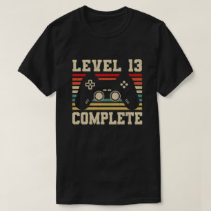 Level 13 voltooid 13e verjaardagsvideo Gamer T-shirt