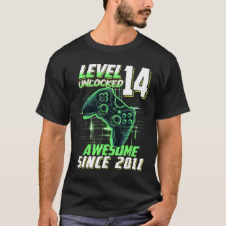 Level 14 Ontgrendeld Geweldig Sinds 2011 14e Verja T-shirt