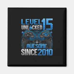 Level 15 Ontgrendeld 15 Jaar Oude Cadeaus Jongens Magneet