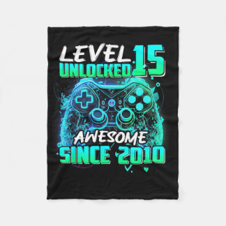 Level 15 Ontgrendeld Geweldig Sinds 2010 15e Verja Fleece Deken