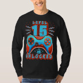 Level 15 Unlocked Video Game 15th Birthday Gamer B T-shirt (Voorkant)