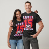 Level 15 Unlocked Video Game 15th Birthday Gamer B T-shirt (Unisex)