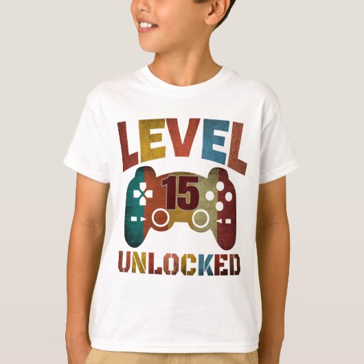 LEVEL 15 VRIJGESPEELD T-Shirt (Voorkant)
