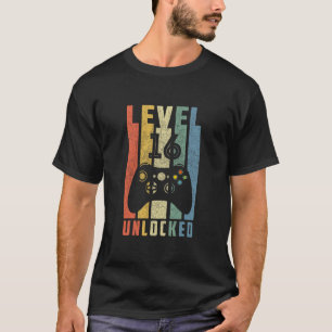Level 16 Ontgrendeld 16e Videogamer Verjaardag Jon T-shirt