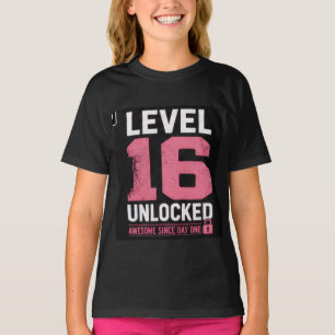 Level 16 Ontgrendeld Tiener T-Shirt – Geweldig Van