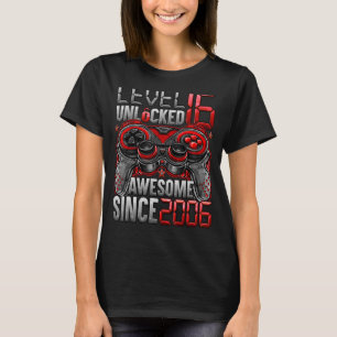 Level 16 Unlocked Awesome Since 2006 16th Birthday T-shirt
