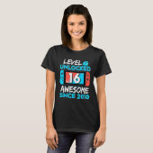 Level 16 Unlocked Awesome Since 2010 16th Birthday T-shirt (Voorkant volledig)