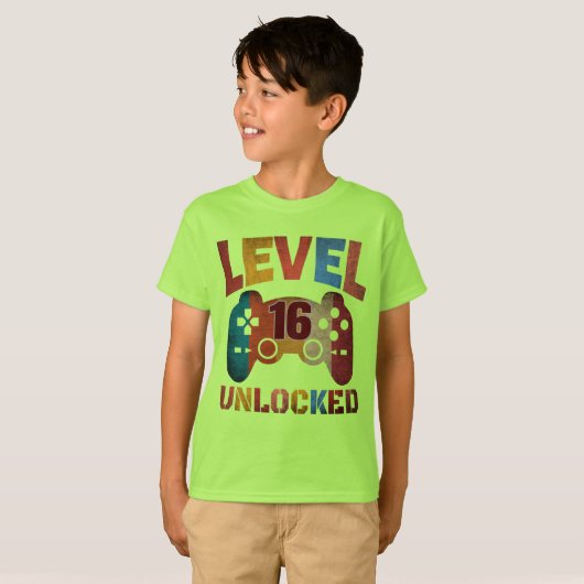 LEVEL 16 VRIJGESCHAKELD T-Shirt (Voorkant volledig)