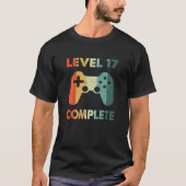 Level 17 Complete videogamer - 17th Wedding Anive T-shirt (Voorkant)