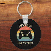 Level 17 Ontgrendeld 17e Gaming Verjaardag Control Sleutelhanger (Voorkant)