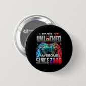 Level 17 Ontgrendeld Geweldig Sinds 2008 17e Verja Ronde Button 5,7 Cm (Voorkant /achterkant)