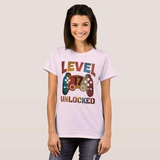 LEVEL 17 VRIJGESPEELD T-shirt (Voorkant volledig)